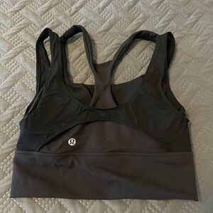 lululemon athletica Charcoal Sports Bra